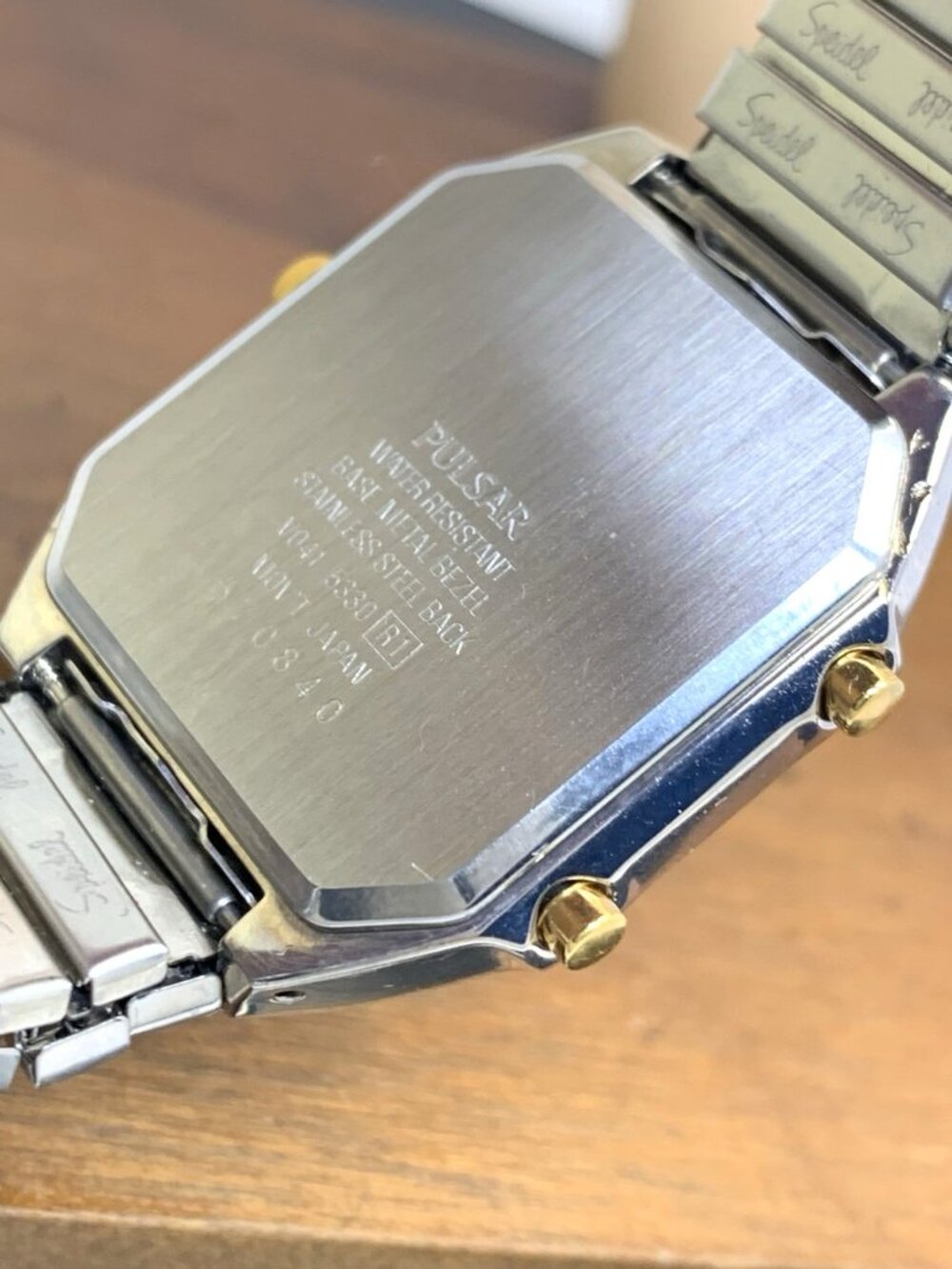 Pulsar By Seiko Watch V041-5330 Quartz Vintage Analog Digital Two Tone Steel - Picture 5 of 12